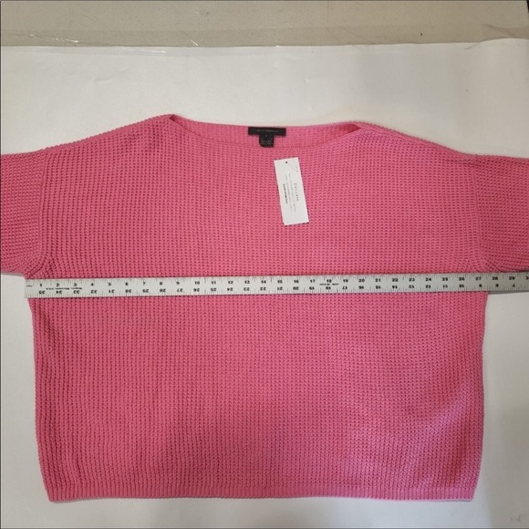 French Connection Waffle Knit Millie Mozart Slash Neck Sweater | SMALL | NWT - Picture 8 of 9